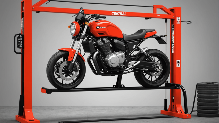 découvrez comment utiliser un lève-moto central pour effectuer des opérations de maintenance et d'entretien sur votre moto en toute sécurité et simplicité.