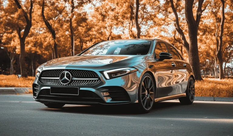 Mercedes Classe A équipée d’un moteur Renault sur route