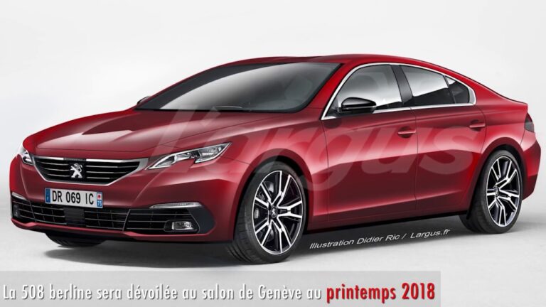 Vue dynamique de la Peugeot 508 II illustrant l'évolution du design après les années 2000