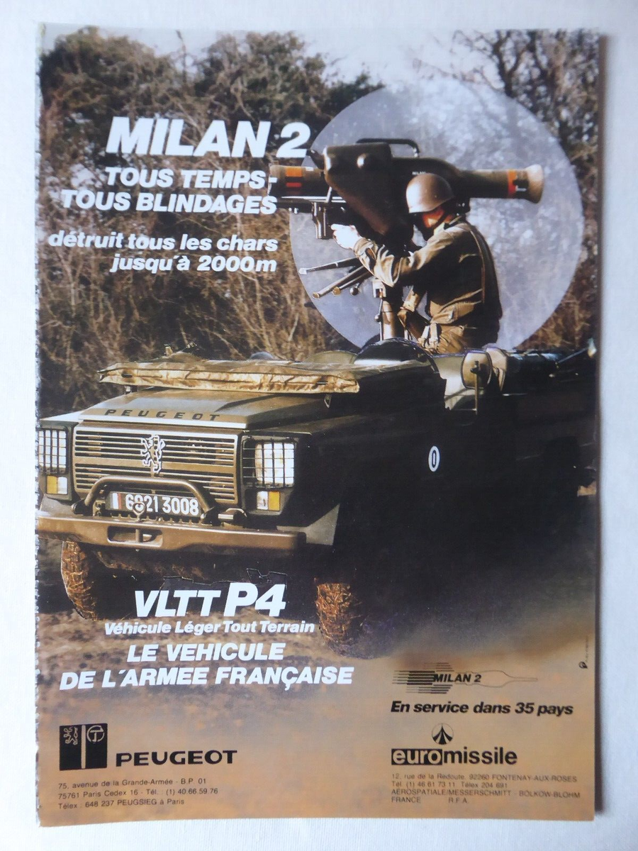 Publicité Peugeot P4 VLTT
