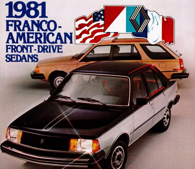 Renault 18i de 1982 en photo promotionnelle, modèle culte aux lignes emblématiques